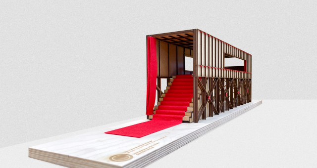 04-Maqueta-una mesa elevada en el paisaje perspectiva